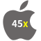 Aplicativo 45x para iOS
